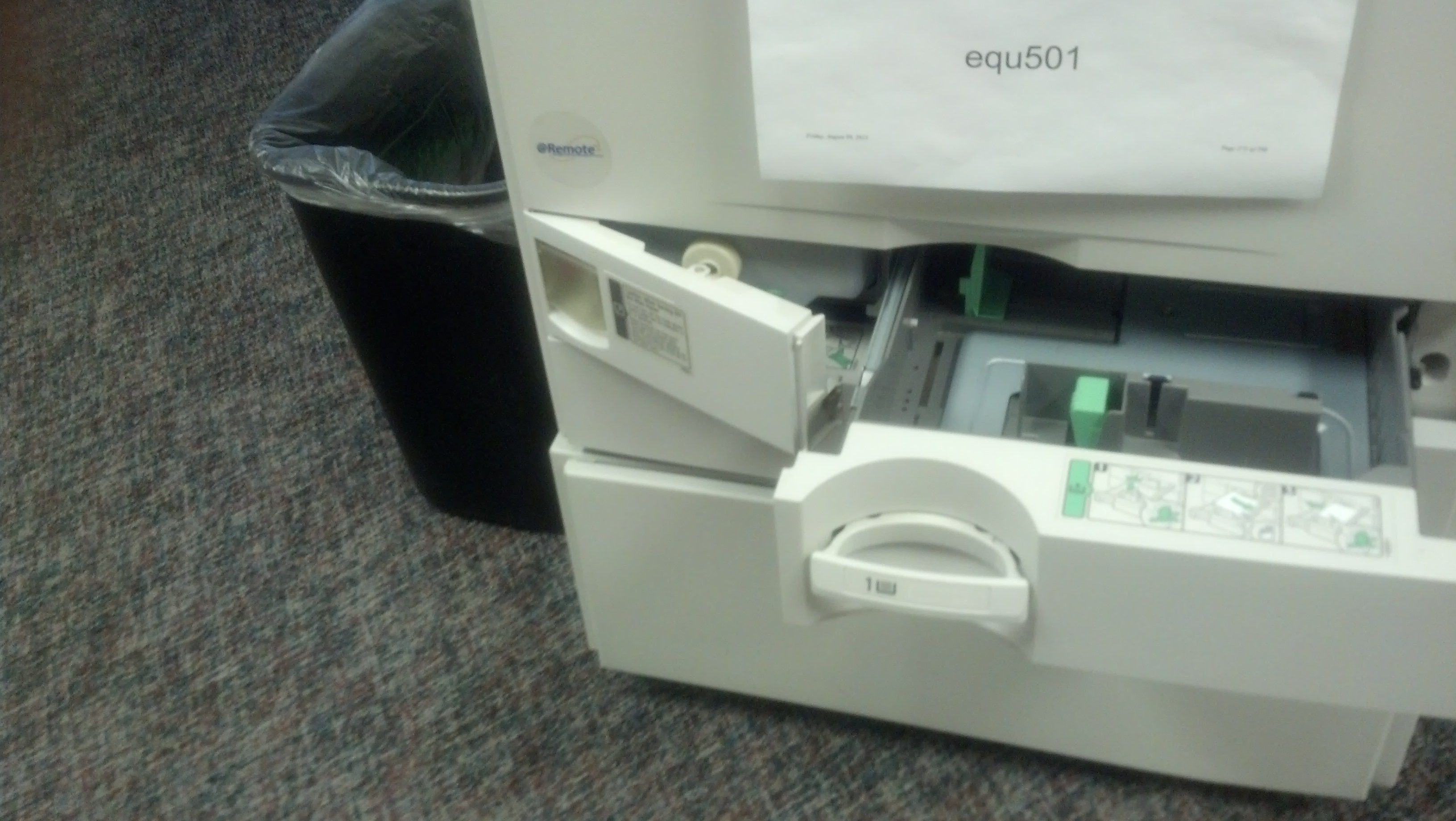Where Is The Wate Toner Bottle Located On A Mp C4502 | Ricoh Aficio MP