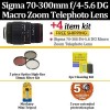 Get support for Canon 70-300kit1-BFLYK1 - Sigma 70-300mm f/4-5.6 DG Macro Zoom Telephoto Lens