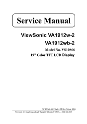 viewsonic va1912w manual