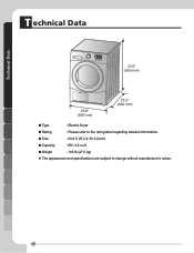 4.2 cu.ft. Capacity Electric Dryer - DLEC855W
