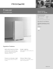 FFFU13M1QW  Frigidaire 12.8 cu. ft. Upright Freezer, Manual Defrost