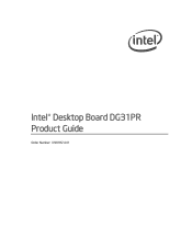 Intel DG31PR - Desktop Board Classic Series Motherboard Manuals